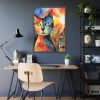 Cat Portrait Pop Art Framed Poster