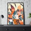 93831-268.jpg Boho Contemporary Cats Illustration Framed Poster