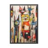 93831-269.jpg Colorful Abstract Cat Art Framed Poster