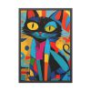 93831-285.jpg Cat Abstract Pop Art Print Framed Poster