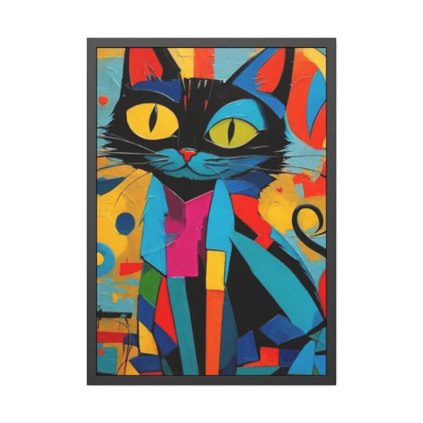 93831-285.jpg Cat Abstract Pop Art Print Framed Poster