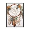 Boho Style Wreath Framed Poster