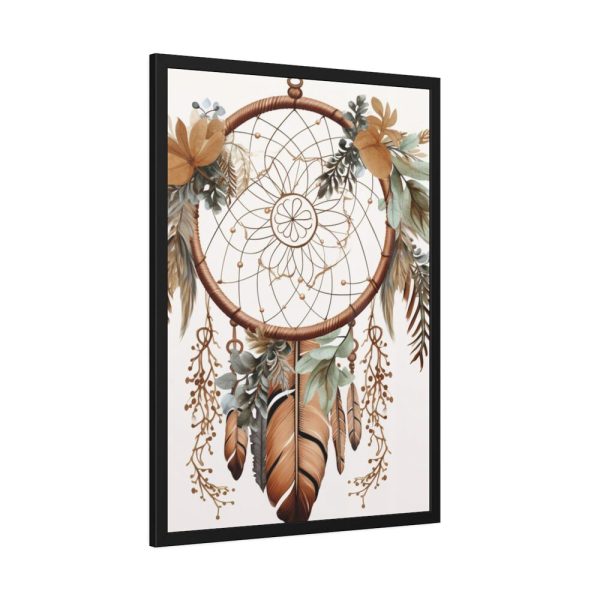 Boho Style Wreath Framed Poster