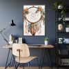 Boho Style Wreath Framed Poster