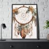Boho Style Wreath Framed Poster