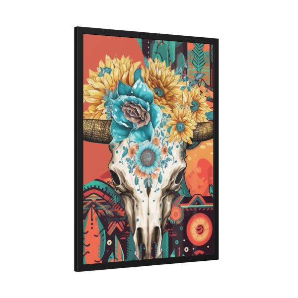 93831-326.jpg Boho Cow Skull Framed Poster