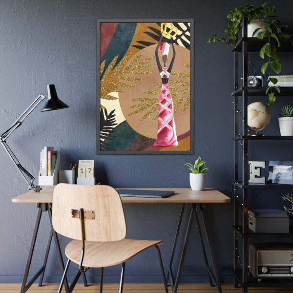93831-331.jpg Boho Tropical Africa Woman Framed Poster