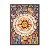 Hippie Boho Retro Sun Framed Poster