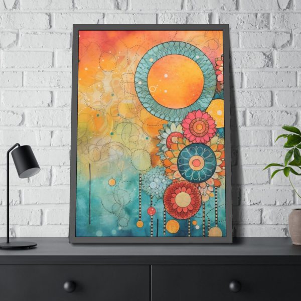 93831-348.jpg Boho Dreamcatchers Framed Poster
