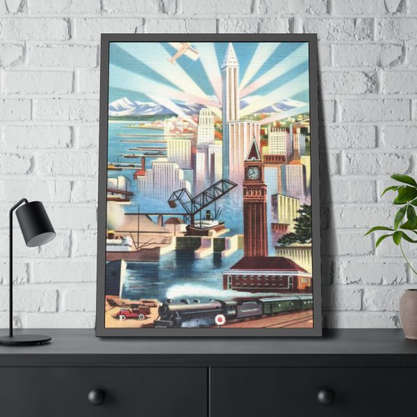 93831-51.jpg Seattle, Glamour City of Washington Framed Poster