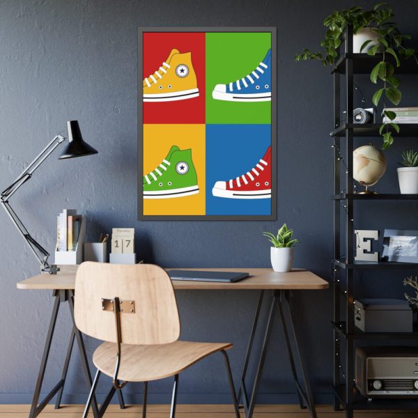 93831-82.jpg Sneakers Colorful Pop Art Framed Poster