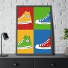 93831-83.jpg Sneakers Colorful Pop Art Framed Poster