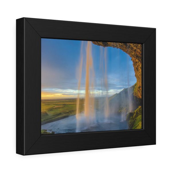 93836-9.jpg Waterfall on Cave Framed Poster