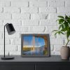 93841-7.jpg Waterfall on Cave Framed Poster