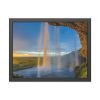 93846-4.jpg Waterfall on Cave Framed Poster