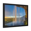 93846-5.jpg Waterfall on Cave Framed Poster
