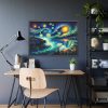 93854-10.jpg Niagara Falls Under Starry Night Framed Canvas