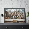 Modern Adaptation of Leonardo da Vinci's 'The Last Supper' With Iconic Architectural Wonders Framed Poster