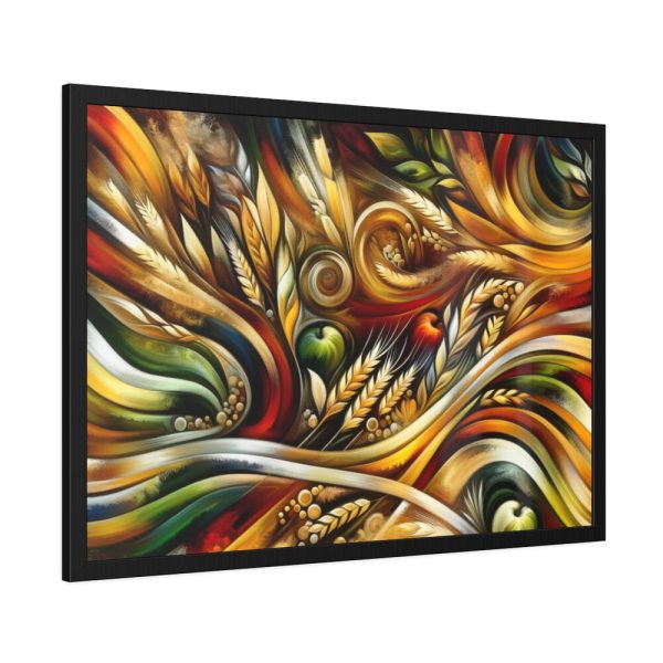 93854-133.jpg Abstract Harvest With Bold Colors an Patterns Framed Poster