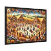 93854-137.jpg Spirit of Folk Art, Featuring a Harvest Festival Scene Framed Poster