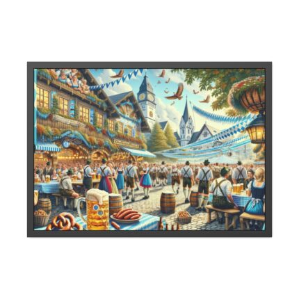 Capturing the Essence of Oktoberfest Framed Poster