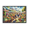 93854-152.jpg Lively Atmosphere of Farmers' Market Framed Poster