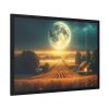 93854-161.jpg Harvest Moon Illuminating a Bountiful Harvest Field Framed Poster