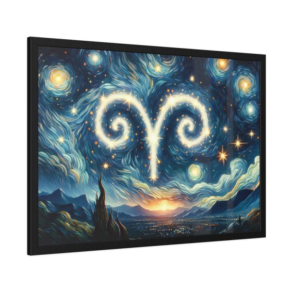93854-17.jpg Zodiac Sign of Aries Framed Poster