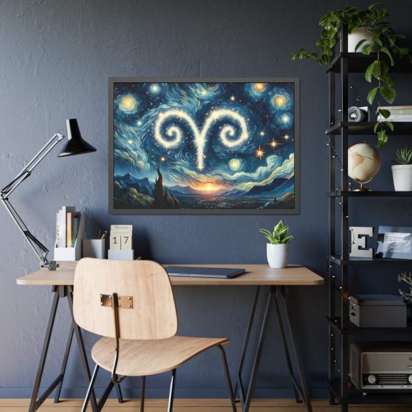 93854-18.jpg Zodiac Sign of Aries Framed Poster