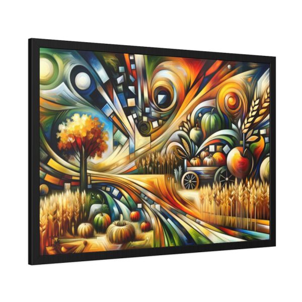 Harvest Theme Through Modern Art Styles Framed Poster