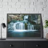 93854-191.jpg Waterfall Tumbling Down From Rocks Framed Poster