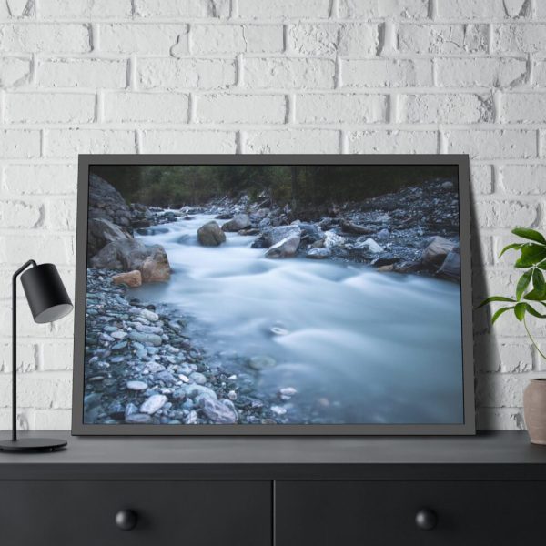 Long Exposure of Stream Framed Poster