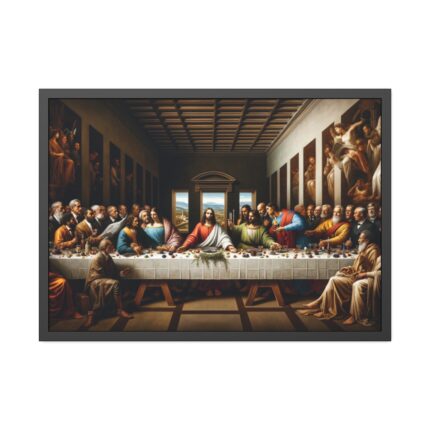 Leonardo da Vinci's The Last Supper World Leaders From Historical Periods Framed Poster