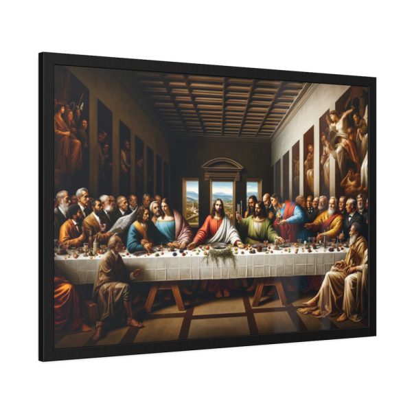 Leonardo da Vinci's The Last Supper World Leaders From Historical Periods Framed Poster