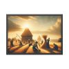 93854-220.jpg Vintage Harvest Scene With Workers Framed Poster