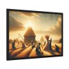 93854-221.jpg Vintage Harvest Scene With Workers Framed Poster