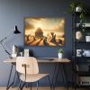 93854-222.jpg Vintage Harvest Scene With Workers Framed Poster