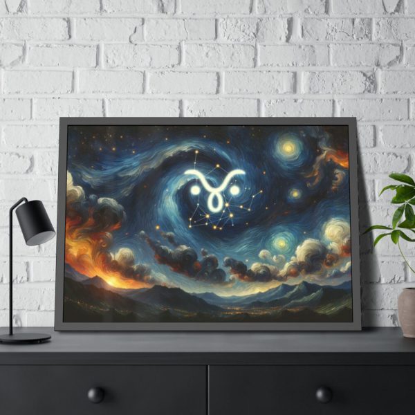 93854-23.jpg Zodiac Sign of Taurus Framed Poster