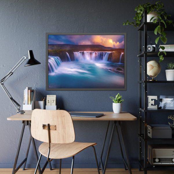 Water Texture, Waves, Beach Scenery Framed Poster