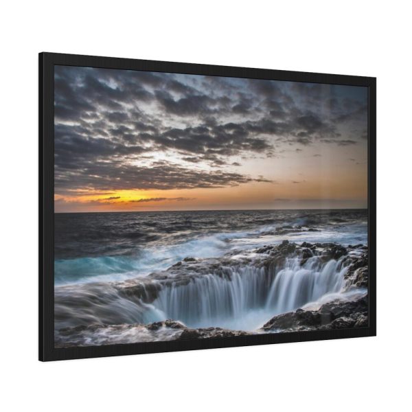 93854-233.jpg Waterfalls under the sky Framed Poster