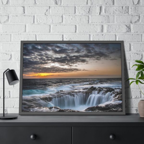 93854-235.jpg Waterfalls under the sky Framed Poster