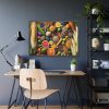 93854-238.jpg Macro Image Showcasing Detail of Fruits Grains and Vegetables Framed Poster