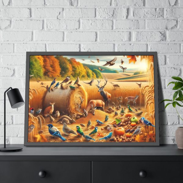 93854-243.jpg Wildlife and Harvest Season Framed Poster
