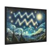 93854-25.jpg Zodiac Sign of Aquarius Framed Poster