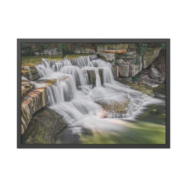93854-252.jpg Falls on Taughannock Creek Framed Poster