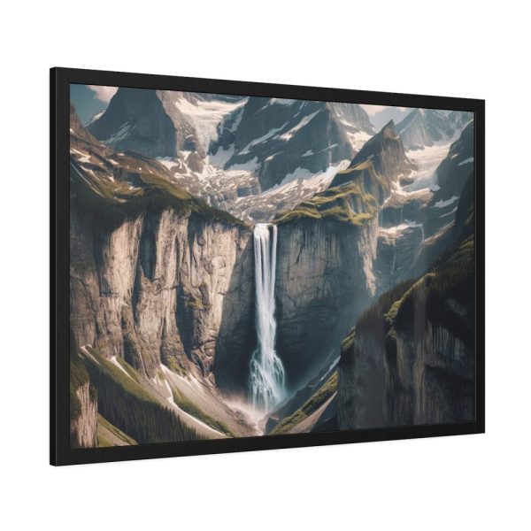 93854-277.jpg Grand Mountain Waterfall Framed Poster