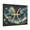 Zodiac Sign of Pisces Framed Poster
