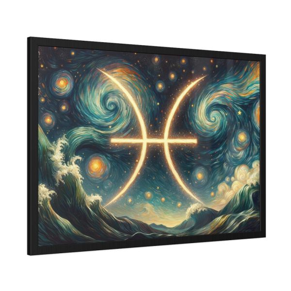 Zodiac Sign of Pisces Framed Poster