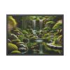 93854-296.jpg Zen Waterfall Garden in Japanese Style Framed Poster