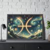 Zodiac Sign of Pisces Framed Poster